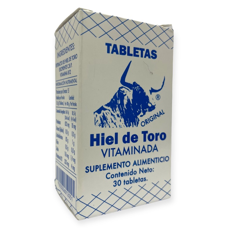 Sapsa Hiel De Toro Vitaminada B12 30 Tabletas